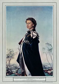 Königin Elisabeth II von Pietro Annigoni im ILN
