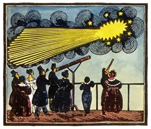 Halley-Comet, Kunstwerk des 19.Jh
