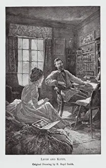 Illustration für Anna Karenina von Leo Tolstoj (Litho)