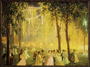 Feste im Abend an der Élysee von Präsidenten Loubet zu Ehren des Königs Alphons XIII am 8. November 1905 Erfinder: William Samuel Horton